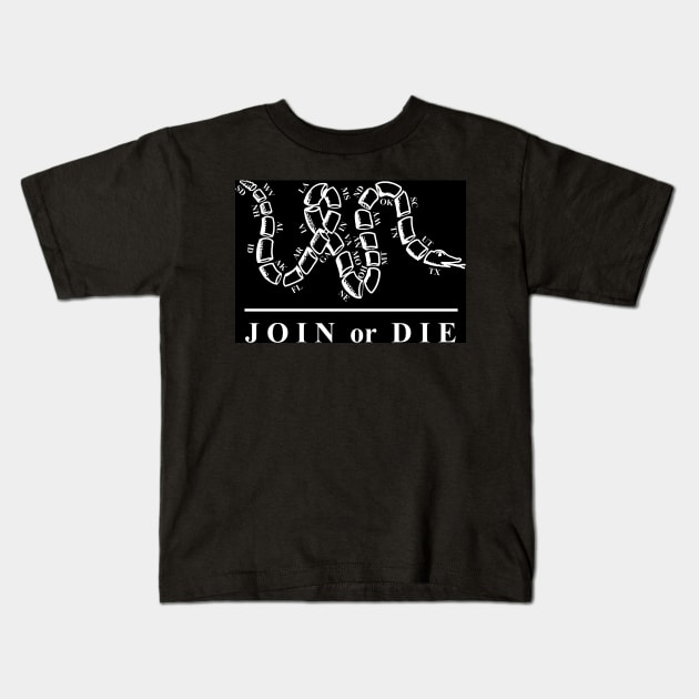 Join or Die5 Kids T-Shirt by Limb Store